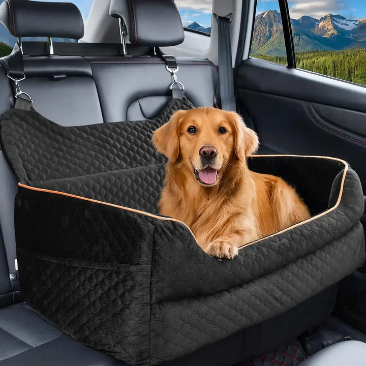 Perfekter Hunde-Autositz für große Hunde, sorgt für Sicherheit und gemütlichen Komfort im Auto.
