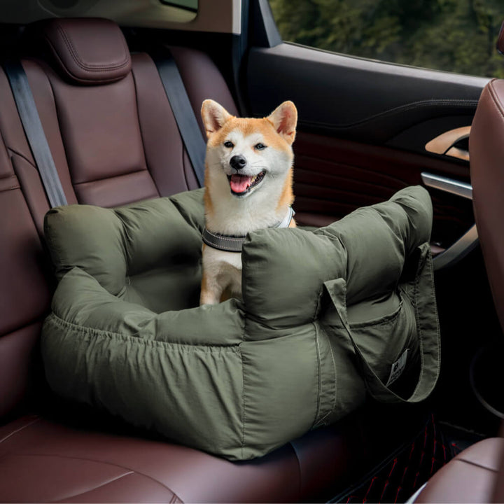 Hundesitz fürs Auto, weiches Hundebett für sicheres & komfortables Reisen im Fahrzeug.