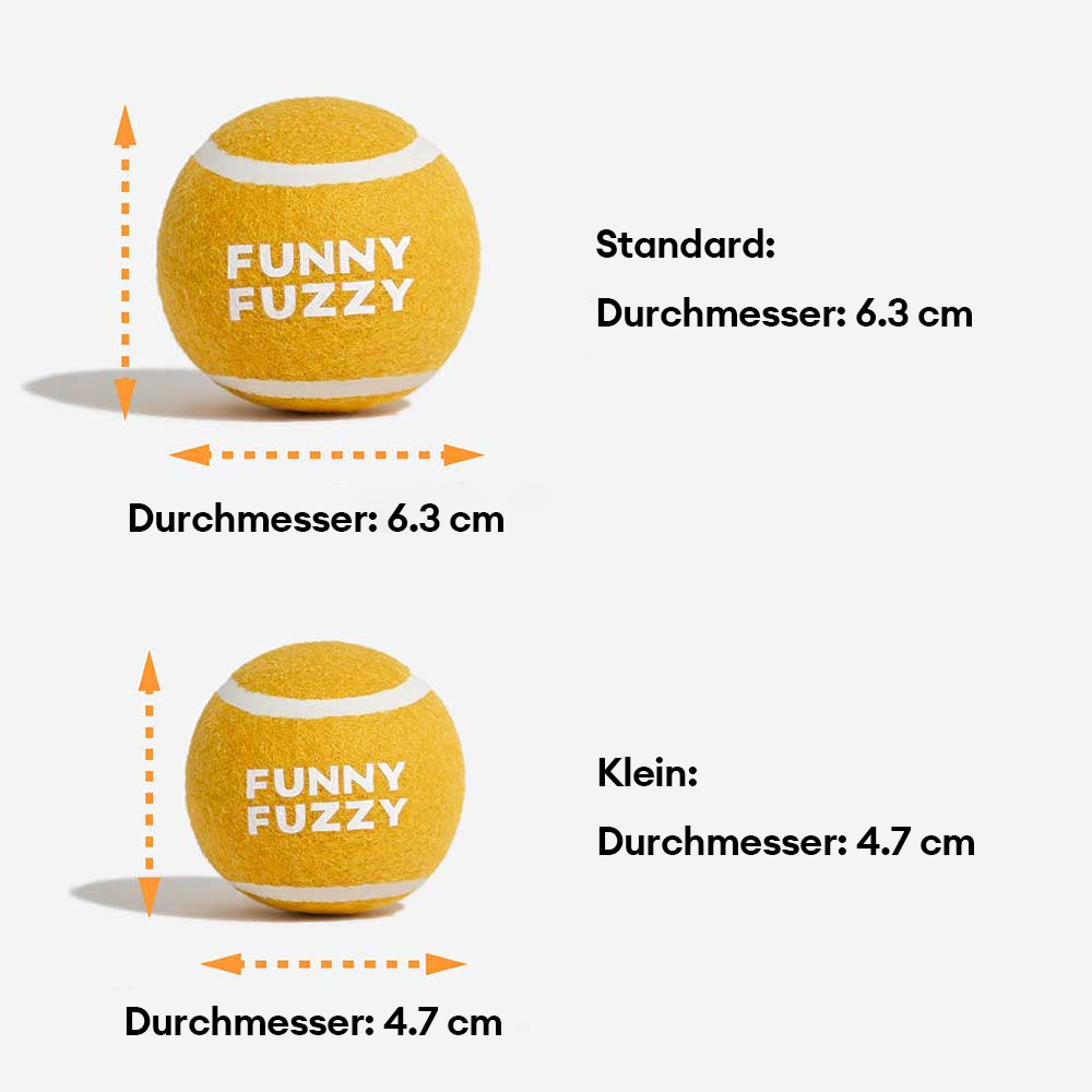 Maximaler Quietsch-Spaß: Tennisball Hundespielzeug, robust & strapazierfähig, für intensive Apportierspiele.