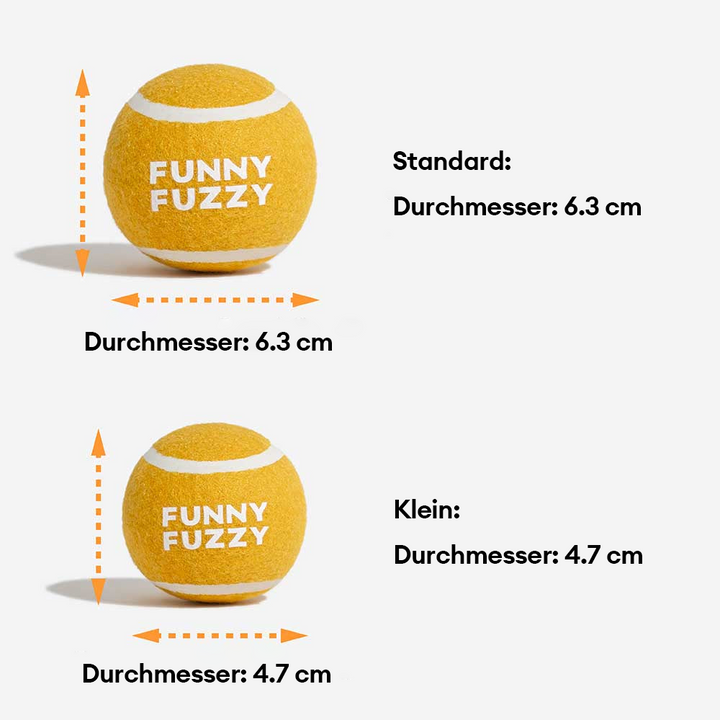 Maximaler Quietsch-Spaß: Tennisball Hundespielzeug, robust & strapazierfähig, für intensive Apportierspiele.