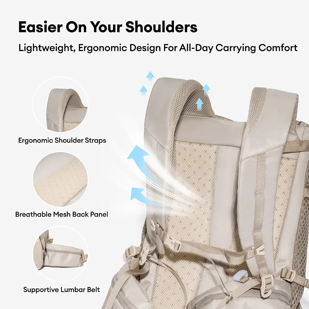 Person trägt Hundetrage-Rucksack beim Wandern; ergonomisches Design für Outdoor-Abenteuer & Komfort.
