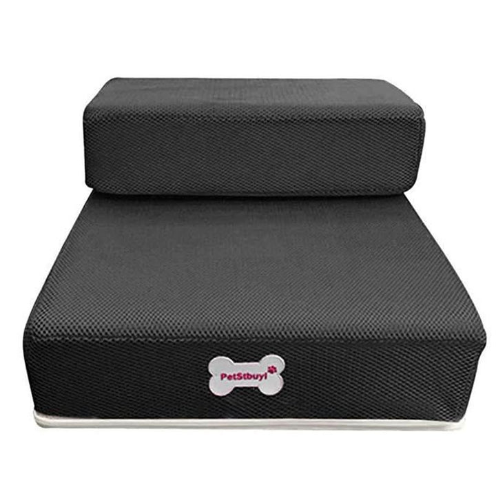 Robuste Hundetreppe DogStep Pro mit breiten Stufen für sicheren und komfortablen Aufstieg.