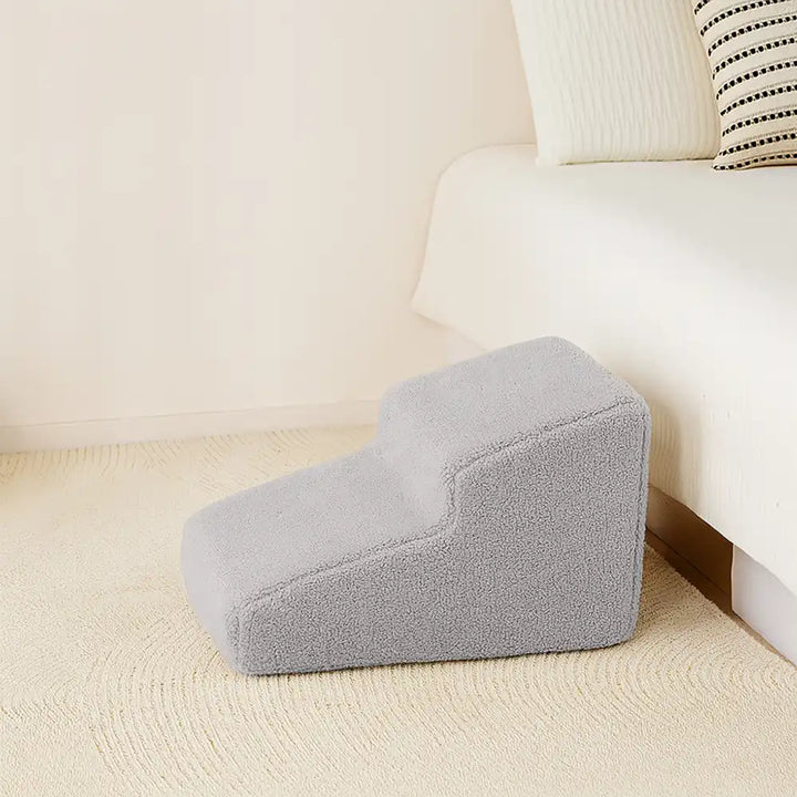 Creme Hundetreppe: sichere Kletterhilfe für kleine & alte Hunde. Perfekt für Hundebett/Sofa.