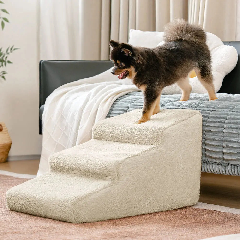 Multifunktionale Hundetreppe: Kletterhilfe & Gelenkschutz für kleine & alte Hunde zum Sofa.