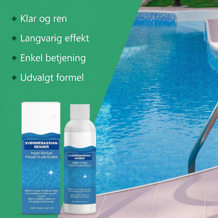 Mühelose Poolpflege mit HydroClear Poolreiniger. Schnelle Wasserklärung für Garten-Pools und Spa.