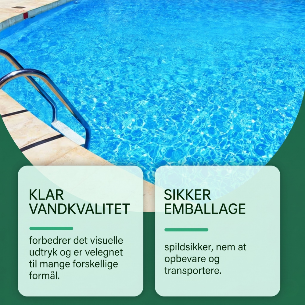 HydroClear Poolreiniger für optimale Wasserbehandlung. Hält Ihr Outdoor-Schwimmbad hygienisch sauber und klar.
