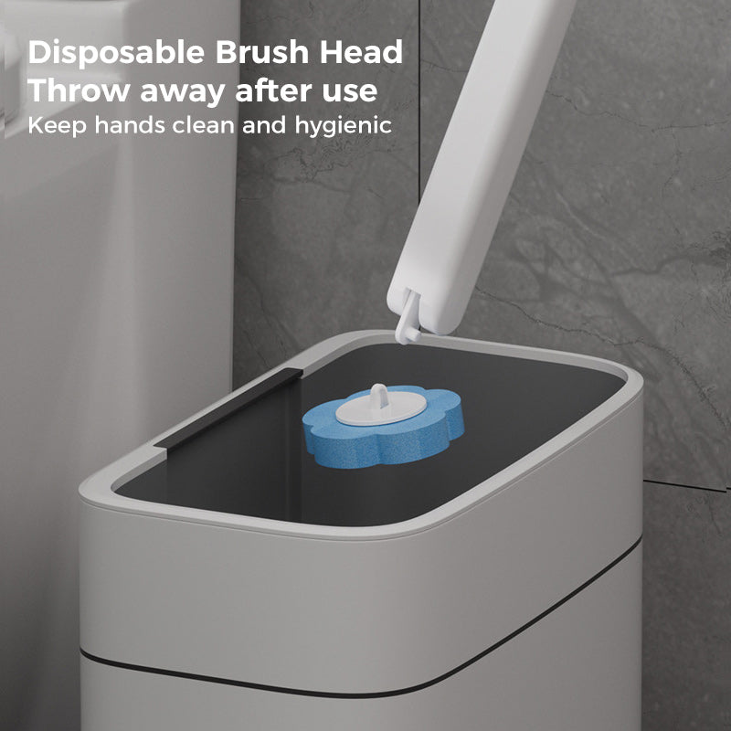 HygieneKlick Einweg-Toilettenbürsten Nachfüllpackung mit Schwammköpfen für dauerhafte Hygiene und Sauberkeit.