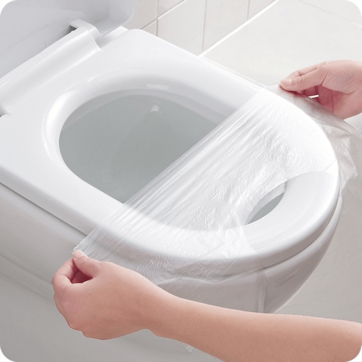 Kinderfreundliche, rutschfeste Einweg-Toilettensitzauflage. Perfekter Keimschutz für Kinder auf Reisen oder Camping.