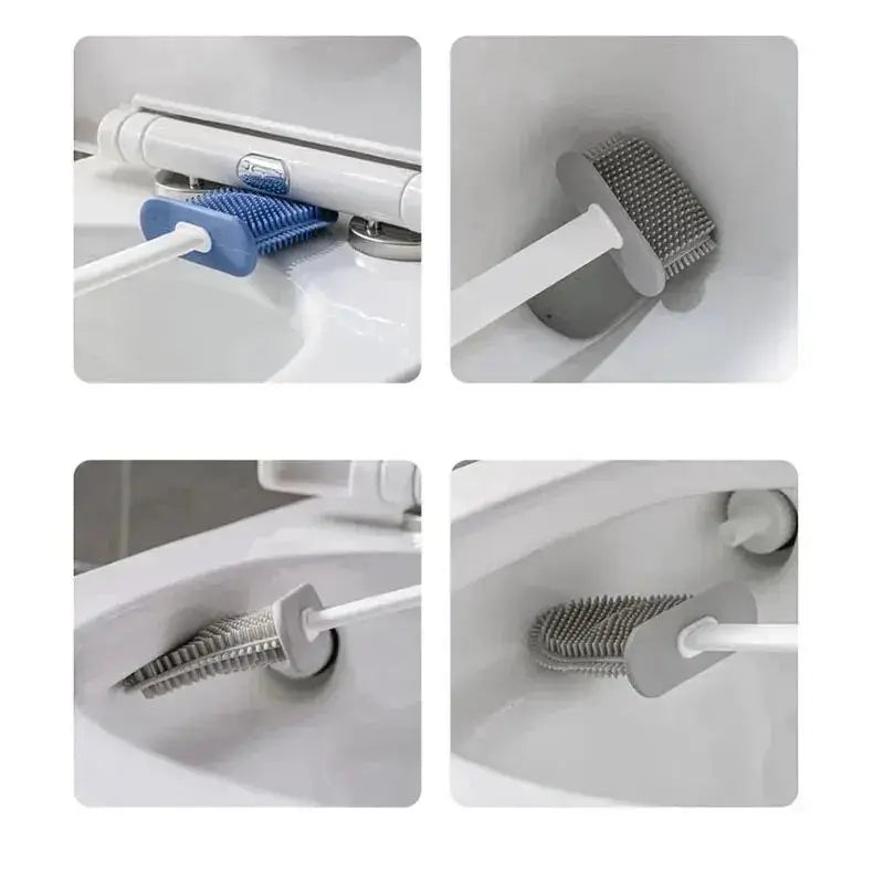 Effiziente Badreinigung mit dieser Silikonbürste. Hygienisch, platzsparend und als 2-in-1 Set.