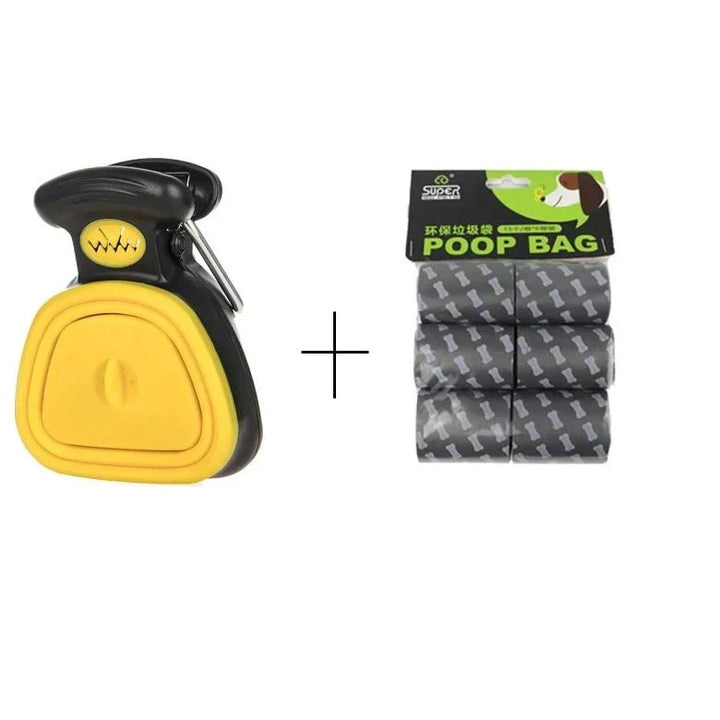 Robuster Hunde Kotentferner & abbaubare Beutel im Set; für umweltfreundliches, hygienisches Aufräumen.