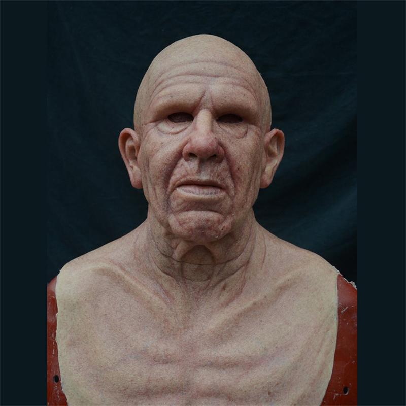 Hyperrealistische hautsichere Latexmaske für erwachsene Halloween-Kostüme.