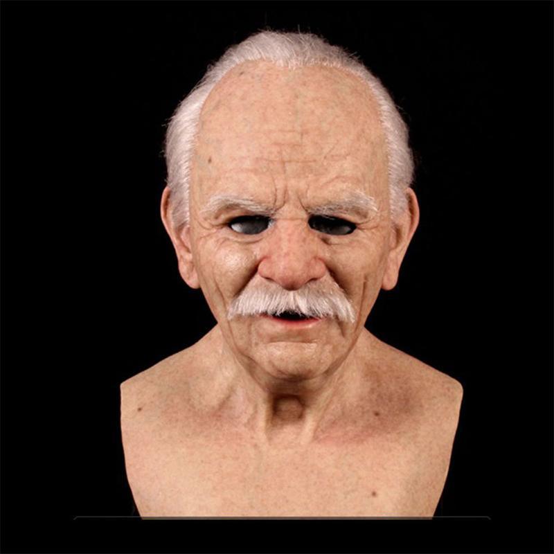 Vielseitige, hyperrealistische Latexmaske für Kostüme, Party & Theater. Hautsicher für Erwachsene.