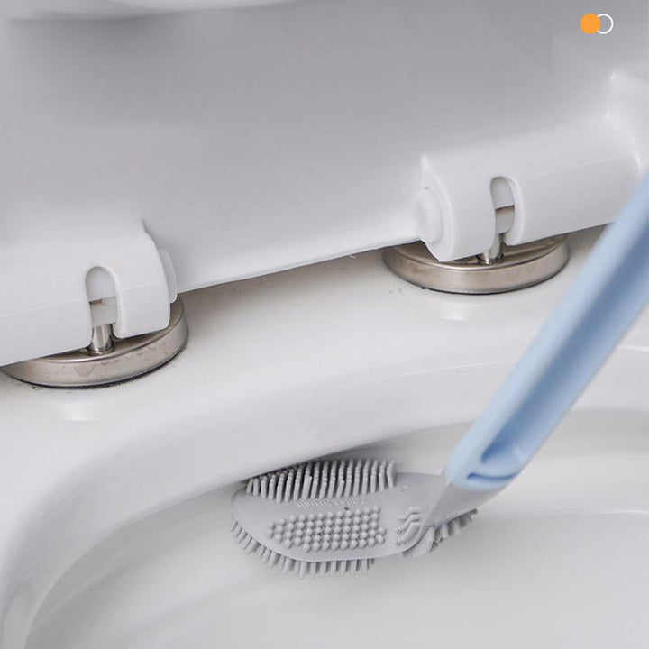 Moderne WC-Bürste mit flexiblem Kopf und hygienischer Wandmontage; ideal für jedes Bad.