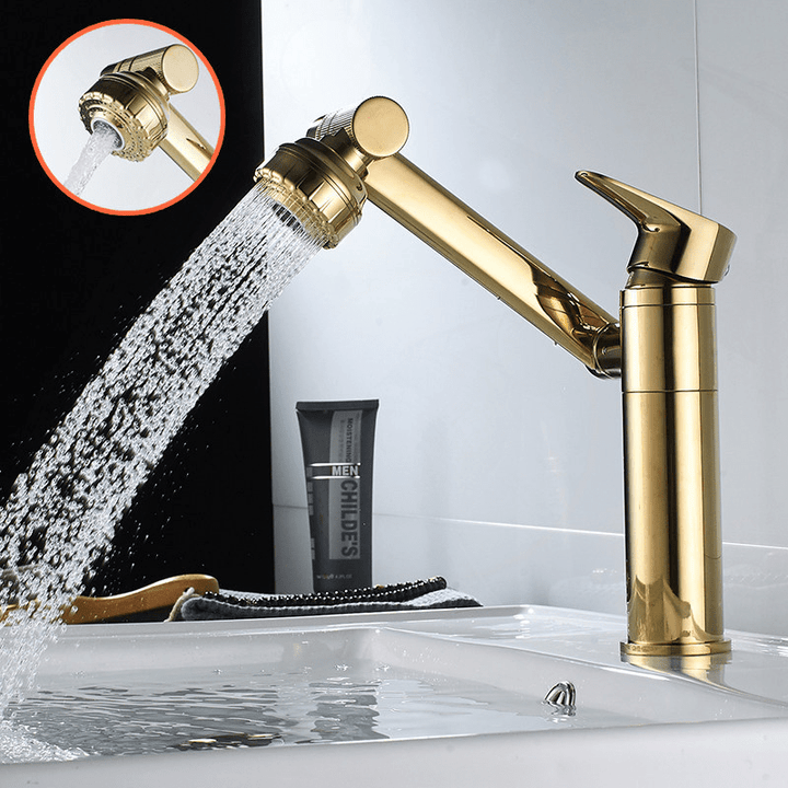 Innovativer 360° Küchenarmatur mit flexibler Sprühfunktion aus Edelstahl für effizientes Spülen im Spülbecken.
