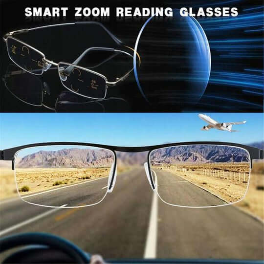 Seniorenbrille & Bildschirmbrille: Intelligente Gleitsichtbrille mit Blaufilter schützt Augen.