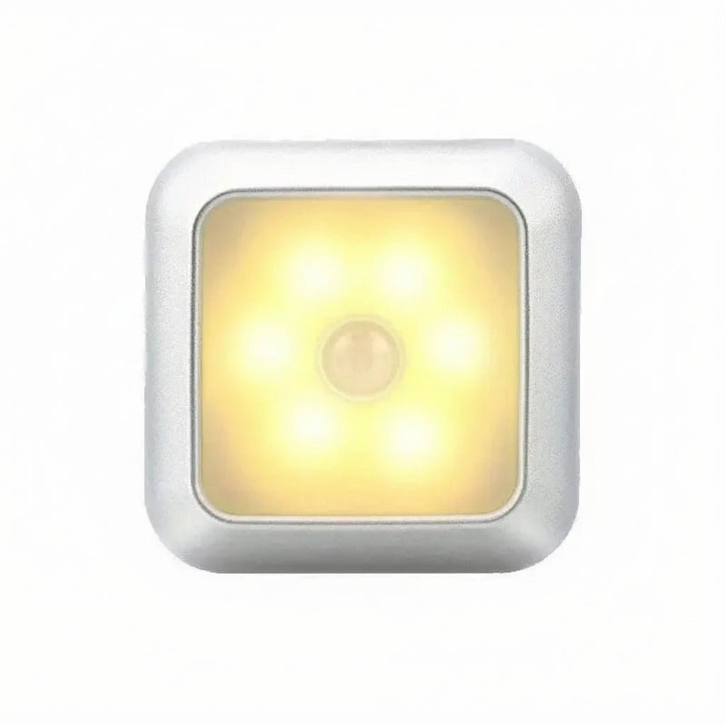 Flexibles LED-Nachtlicht mit Bewegungssensor, batteriebetrieben, ideal für Schlafzimmer, Flur oder Treppe.