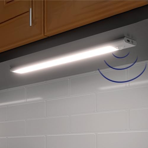 Intelligente Küchenbeleuchtung: kabellose LED Sensorleuchte mit Bewegungsmelder, dimmbar & USB-aufladbar.