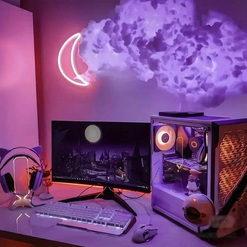 Musikreaktive LED-Wolkenleuchte schafft immersives RGB-Licht für Gamingzimmer und Unterhaltung.