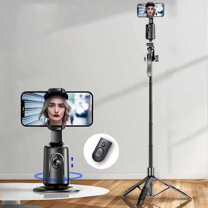 360-Grad-Smartphone-Halterung mit KI-Tracking, Gestensteuerung & Objektverfolgung für Content Creators.