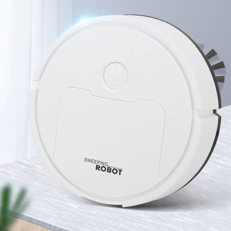 Intelligenter Mini-Roboterstaubsauger für automatische Bodenreinigung im Zuhause, kompakter Reinigungsroboter.
