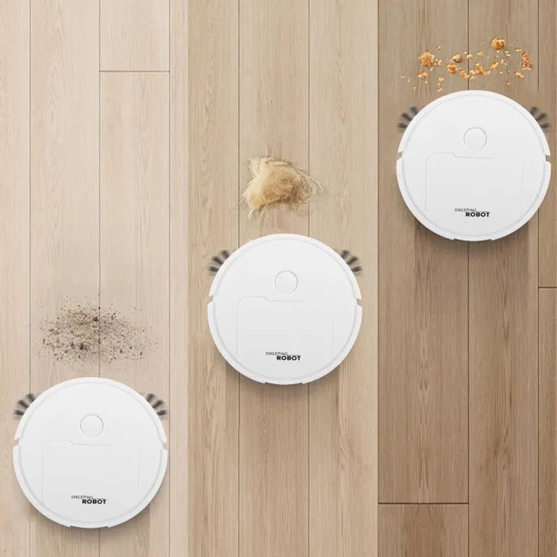 Der kleine intelligente Reinigungsroboter navigiert smart durch Ihr Zuhause für saubere Böden.