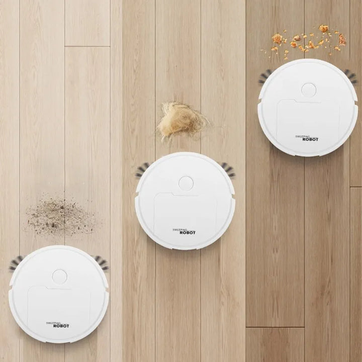 Der kleine intelligente Reinigungsroboter navigiert smart durch Ihr Zuhause für saubere Böden.