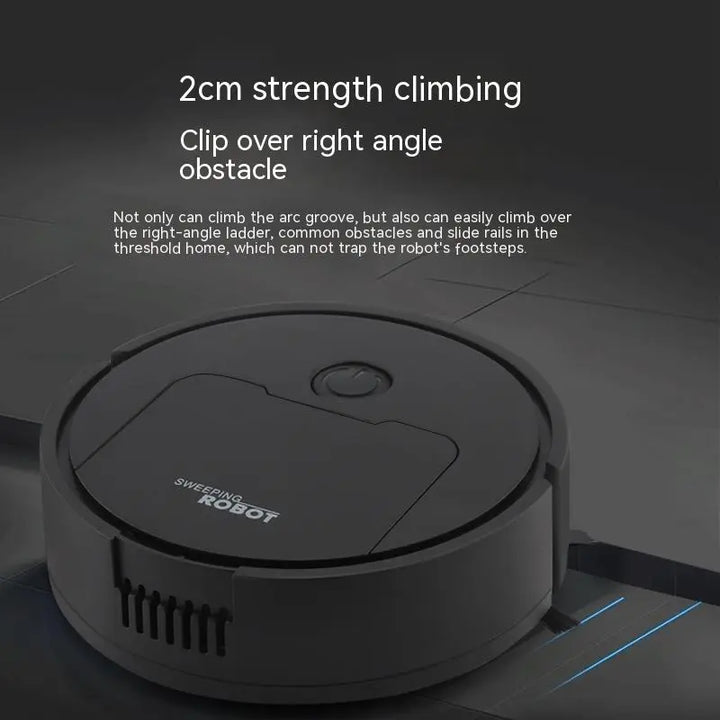Mini-Roboterstaubsauger in eleganter Optik, ideal für die smarte automatische Bodenpflege.