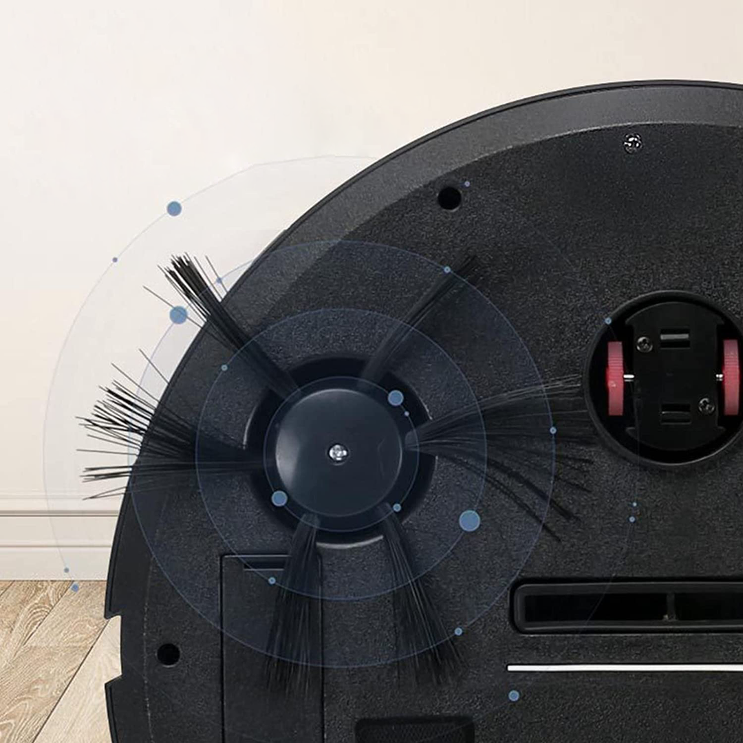 Steuerung des intelligenten Robotstaubsaugers per App. Automatisches Reinigen im smarten Zuhause für optimalen Komfort.