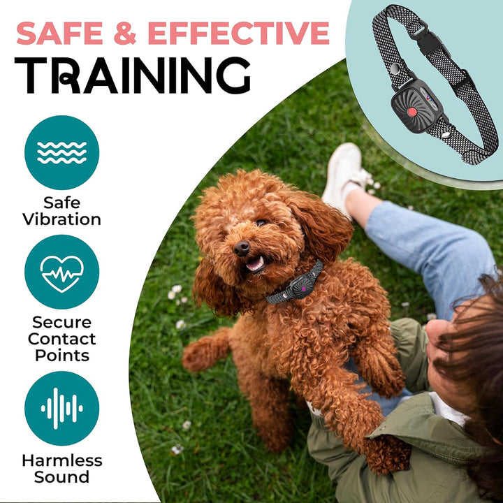 Antibellhalsband: Effektives Hundetraining. Reduziert Bellen sanft durch Ton & Vibration. Wasserdichtes Hundezubehör.