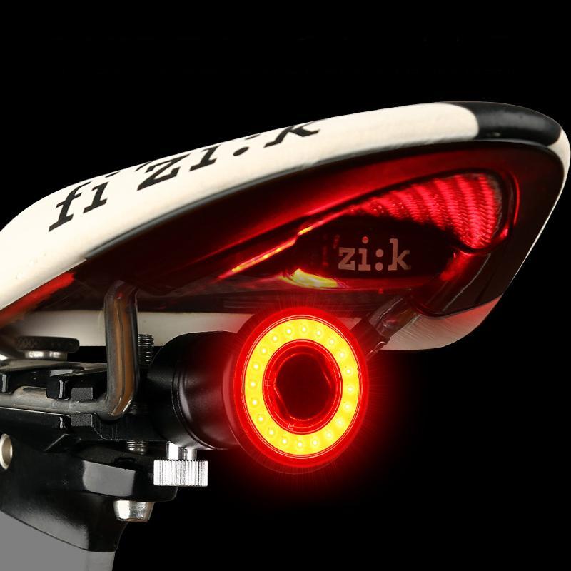 Intelligentes Fahrrad Rücklicht mit Bremslicht, LED, USB aufladbar, für mehr Sicherheit beim Radfahren.