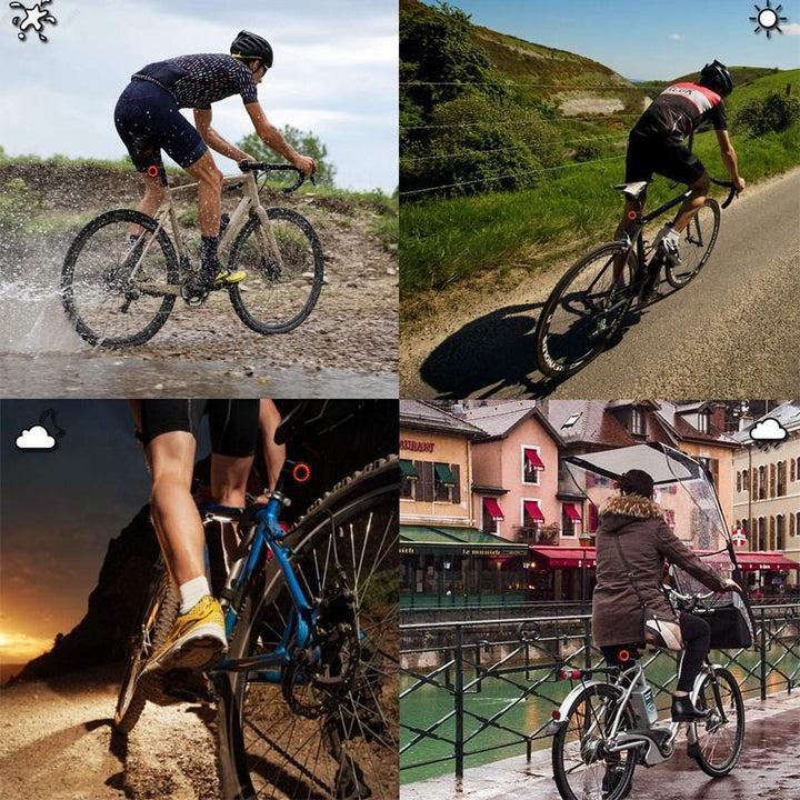 Einfache Montage des smarten Fahrrad Rücklichts mit Bremslichtfunktion am Fahrrad.