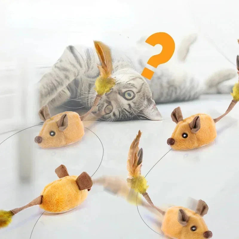 Elektronische Spielmaus als interaktives Katzenspielzeug, ideal für Jagd- und Bewegungstraining der Katze.