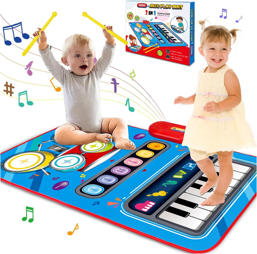 Interaktive Musikmatte für Kinder, Montessori Spielzeug, fördert frühkindliche Bildung & Bewegung.