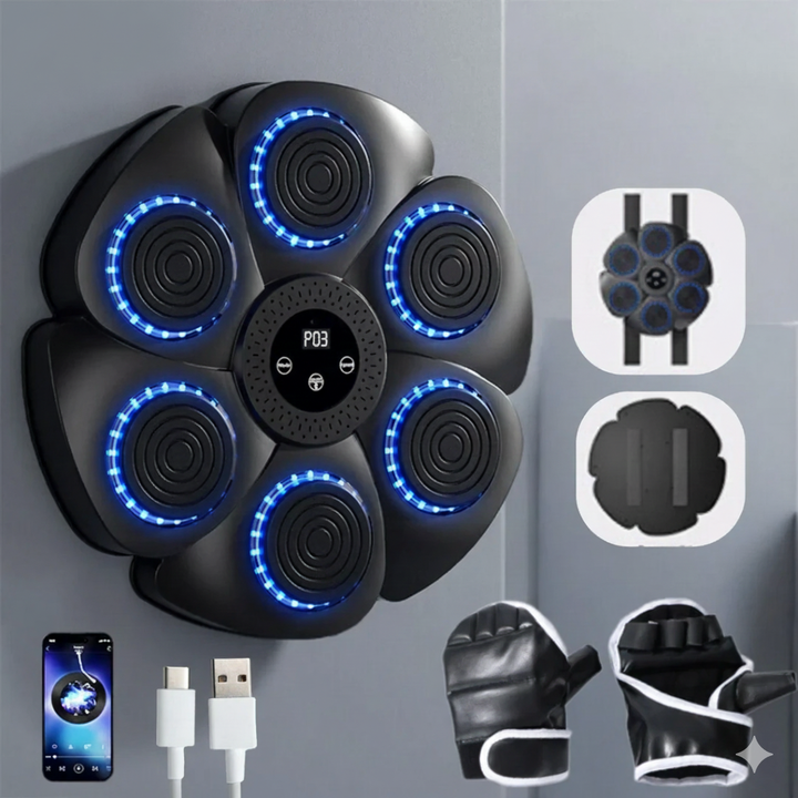 Interaktive SchlagFit Trainingswand für Heimtraining, Boxen & Fitness. Verbessert Reflexe & Koordination.