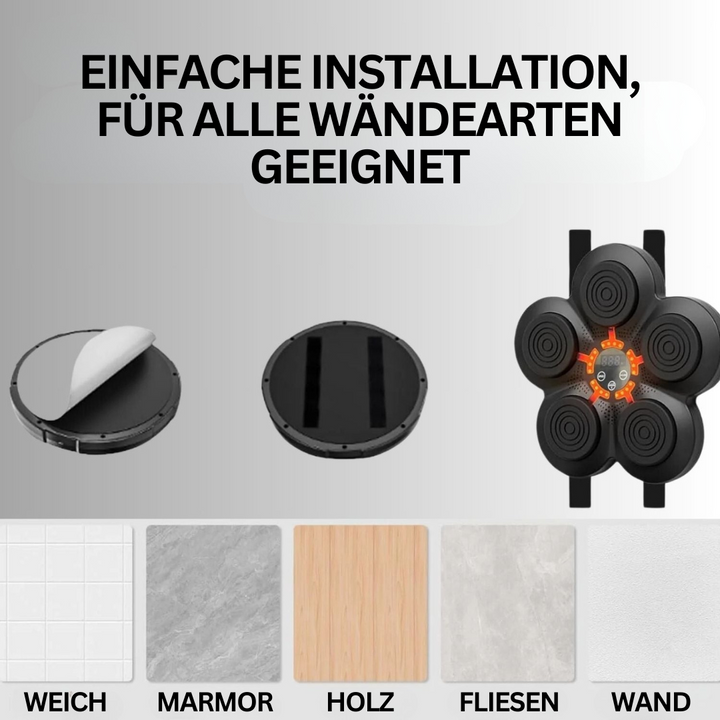Intelligente Boxmaschine für Wandmontage, ideal für Fitness-Workouts, Reflexe & Familien-Sport.