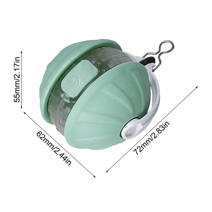 Vielseitiger 3-in-1 Spielball für Katzen: Laser, rollender Ball & Federschwanz für stundenlanges Vergnügen.