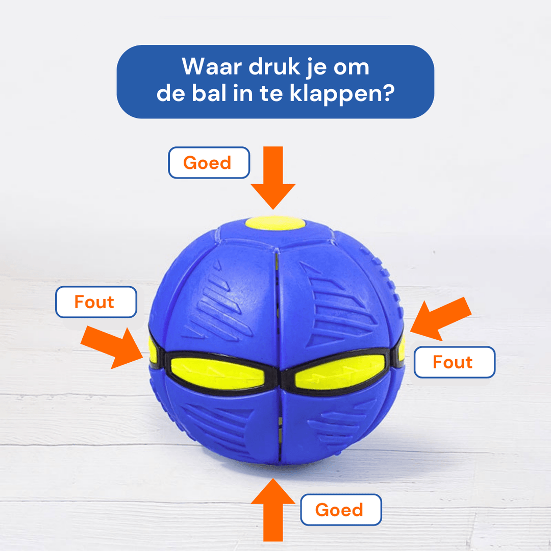 LED-beleuchteter interaktiver Fliegender Scheibe Ball für Hunde & Katzen, USB-aufladbar, für Nachtspiele.