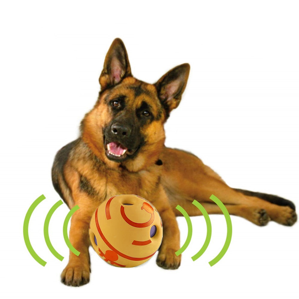 Robuster GiggleSphere Bewegungsspielball für Hunde fördert Aktivität und vertreibt Langeweile bei Welpen.