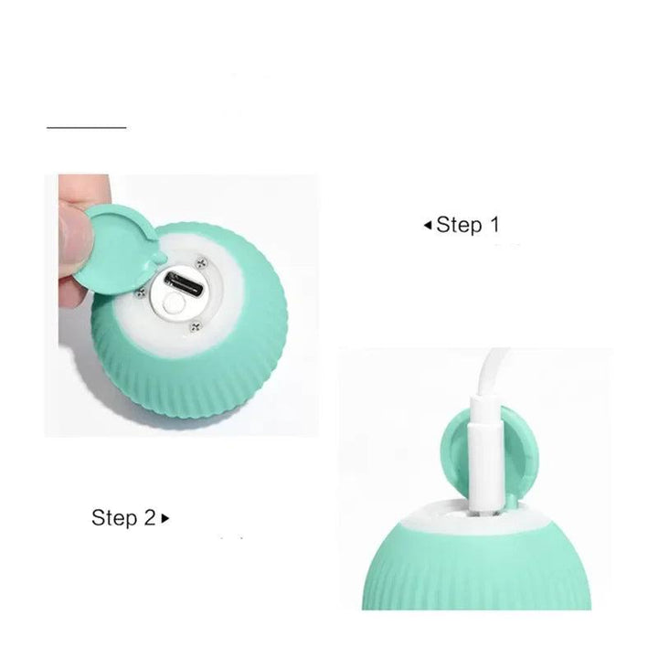 Praktischer interaktiver Katzenspielball; perfektes Geschenk, fördert Aktivität bei Katzen.