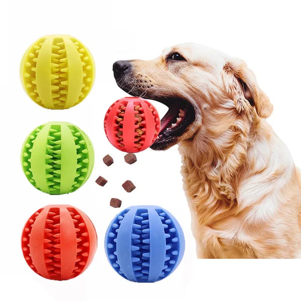 Interaktiver Kauball für Hunde zur Zahnreinigung & Zahnpflege. Robustes Hundespielzeug für langanhaltenden Spaß.