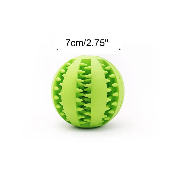 Innovativer Zahnreinigungs-Kauball für Hunde: Robustes, interaktives Spielzeug für gesunde Zähne & stundenlangen Spaß.