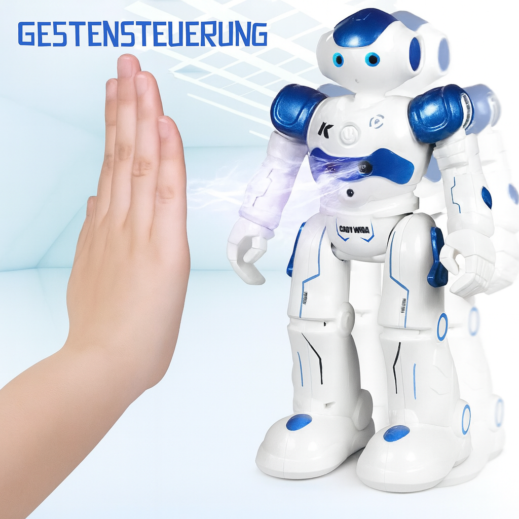 Pädagogisches Lernspielzeug Roboter für Kinder, ideal zum spielerischen Erlernen von Programmierung und Technik.
