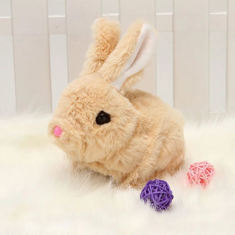 Weicher interaktiver Hase, bereit zum Kuscheln: Ideales Geschenk für Kinder und Kleinkinder.