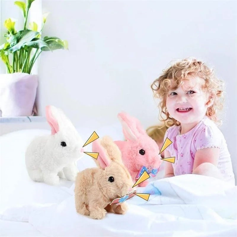 Geschenkverpackter interaktiver Kuschelhase: Das perfekte Geschenk für Kinder zum Geburtstag oder Weihnachten.