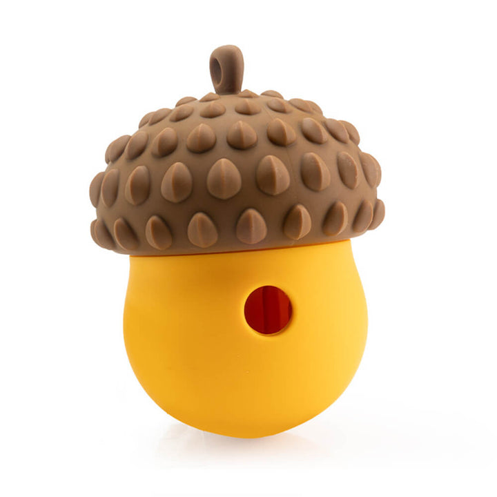 Slow Feeder Hundespielzeug Tannenzapfen, verhindert schnelles Fressen. Interaktives Design aus Silikon.