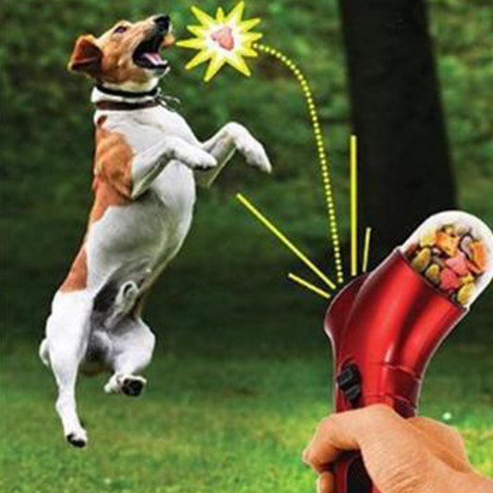 Interaktiver Snackspender für Hunde & Katzen, fördert Spiel & Intelligenz, farbenfrohes Tierzubehör.