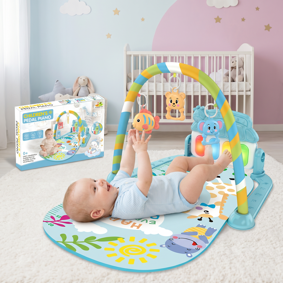 Pädagogisches Pedal-Piano: Interaktives Babyspielzeug zur frühen Förderung von Motorik, Sensorik & Lernfreude.