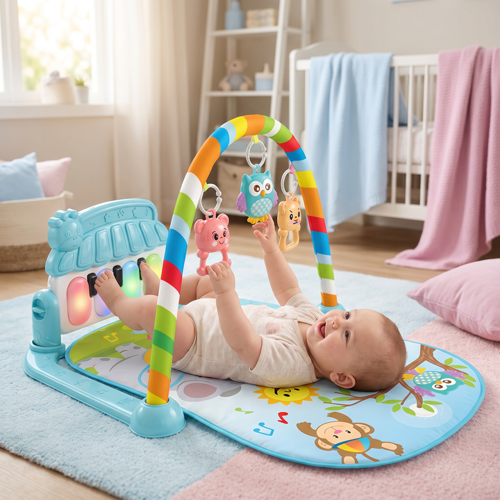 Baby-Lernspielzeug: Pedal-Piano zur Förderung von Motorik, Sensorik & musikalischer Kreativität von Babys.