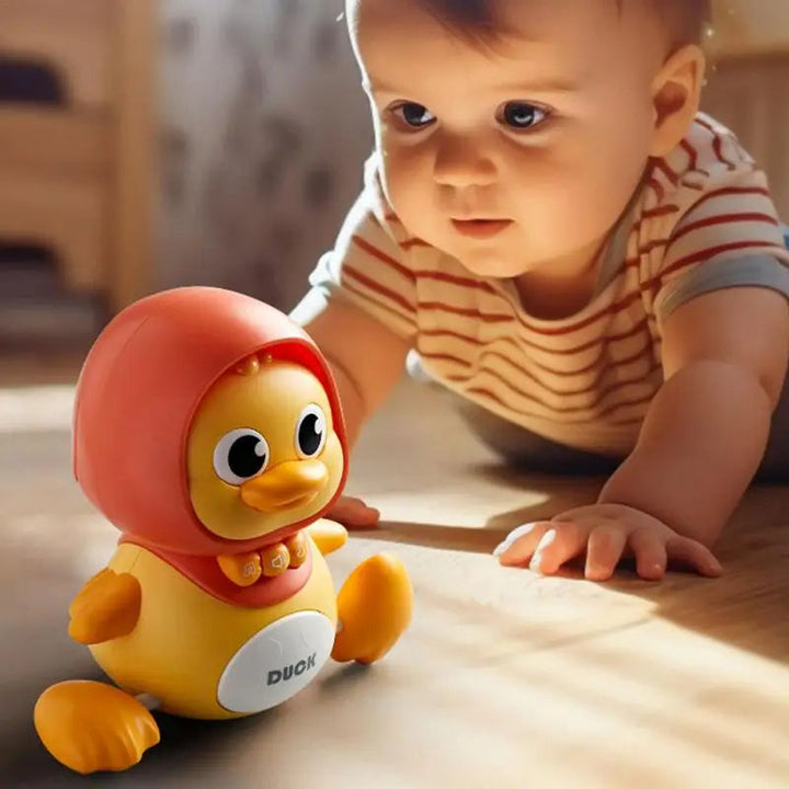 Interaktives Babyspielzeug Watschelente: Motorikförderung für Kleinkinder & Babys, perfekt für Tummy Time.