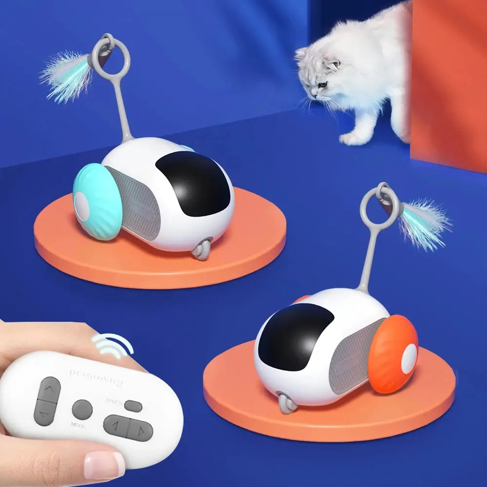 Interaktives, bewegliches Katzenspielzeug für aktiven Spielspaß. Animiert Katzen zu Bewegung & Beschäftigung.
